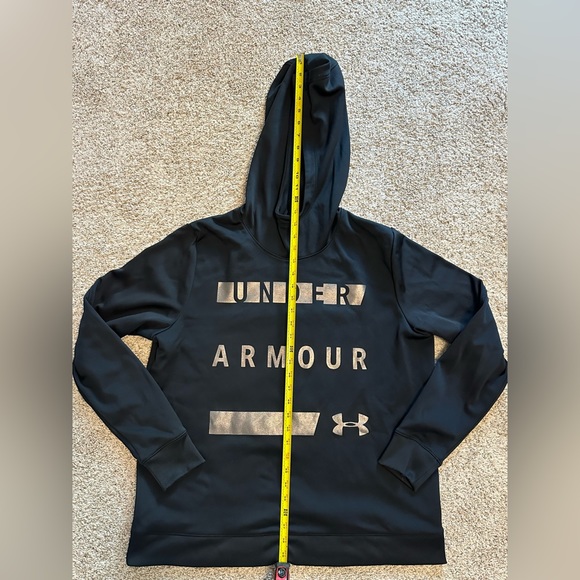 Under Armour Black & Gold Cowl Neck Hoodie - Picture 9 of 10